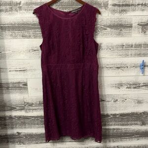 NWT BRIXON IVY (Stitch Fix) Medina Stretch Lace Sleeveless Fuchsia Dress - XL